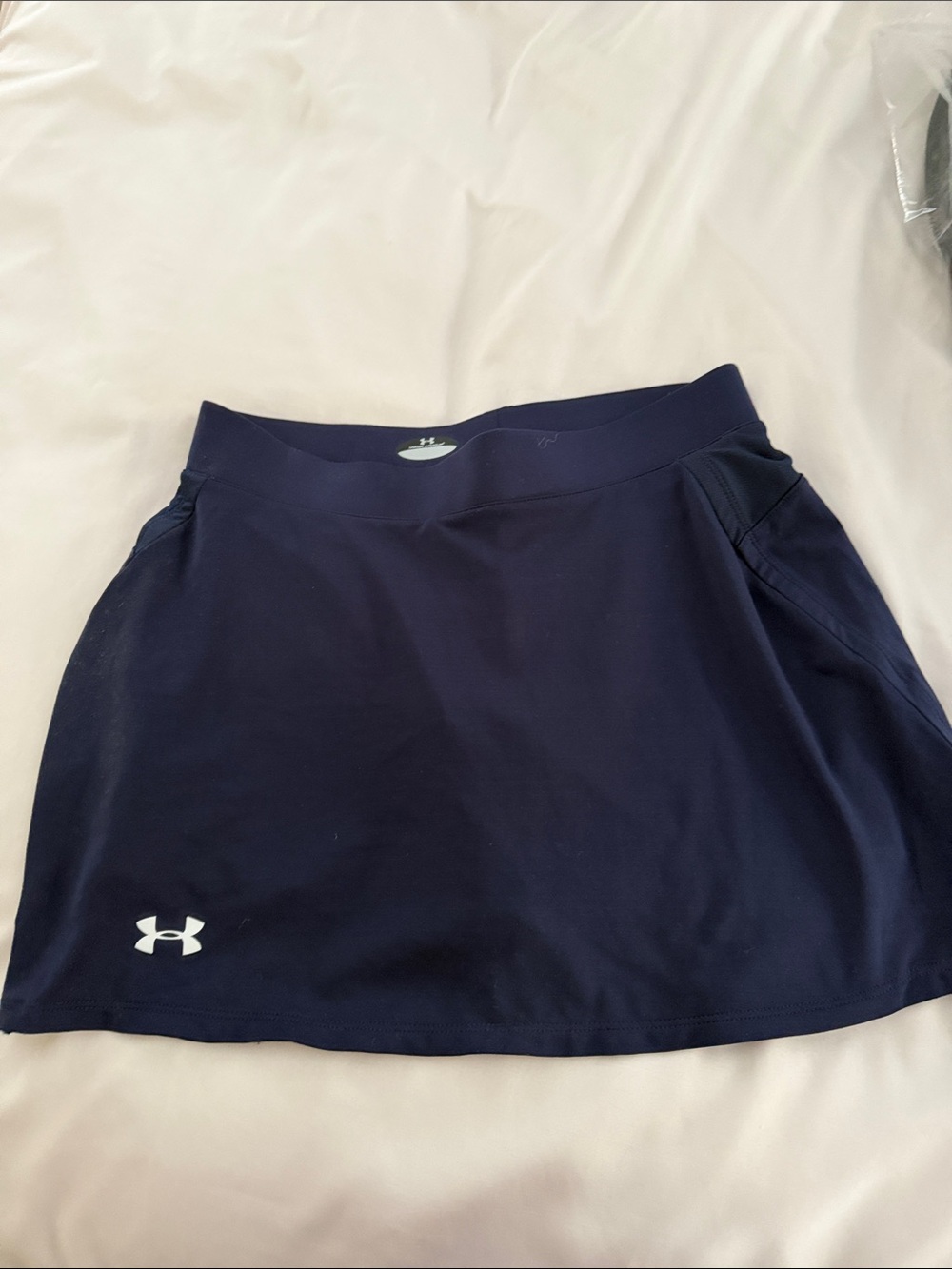 Under Armour Navy Blue Athletic Skort with White Logo